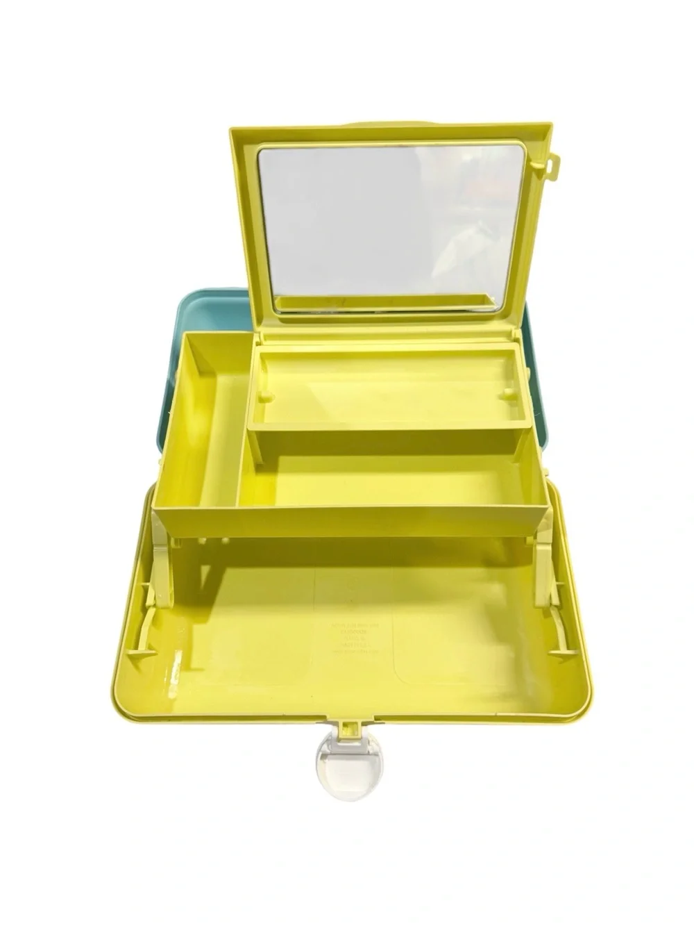 Caboodles | On-The-Go Girl Sky Blue Over Yellow Cosmetic Organizer Case
